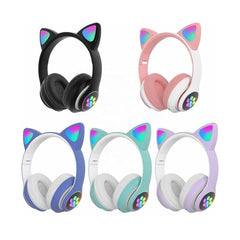 STN 28 Cat Kitty EAR Wireless Headset Colorful Light's