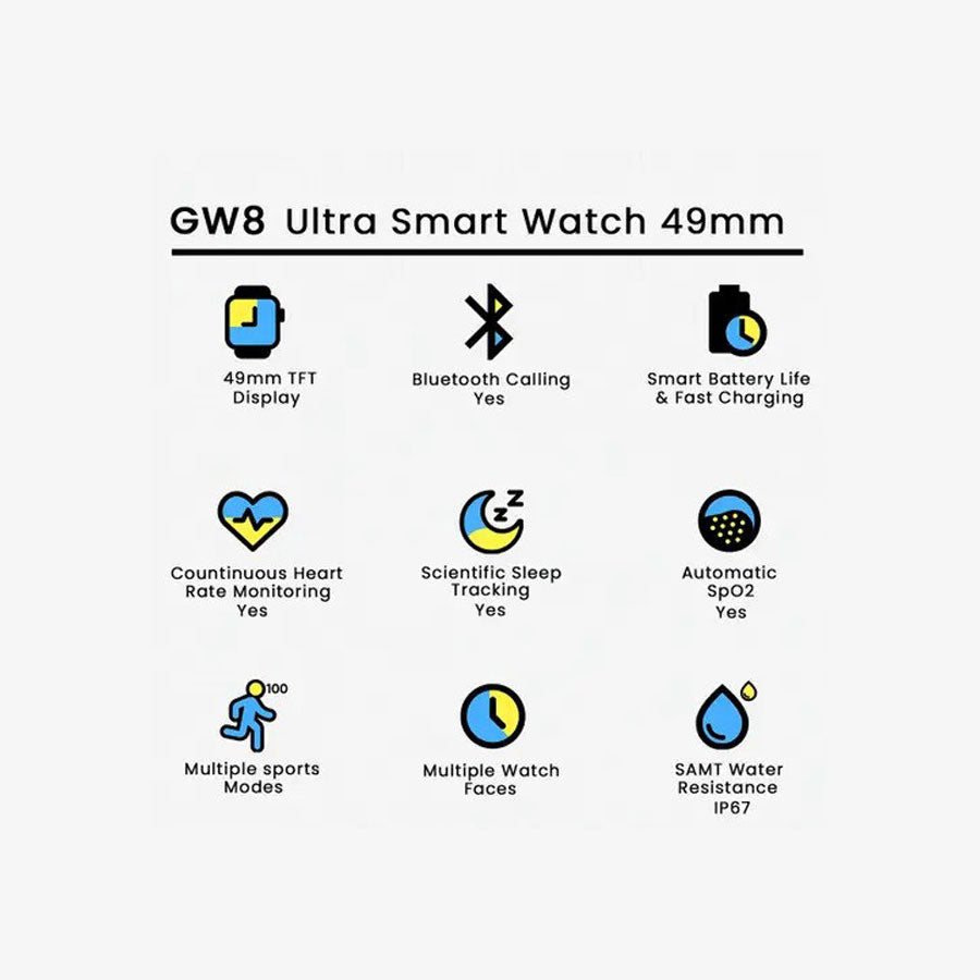 GW8 Ultra Smartwatch 49mm