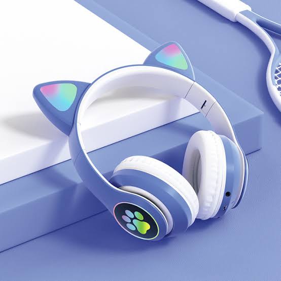 STN 28 Cat Kitty EAR Wireless Headset Colorful Light's