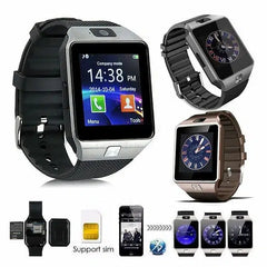 DZ09 Bluetooth Smartwatch with SIM & SD Slot, Touchscreen, Fitness Tracker