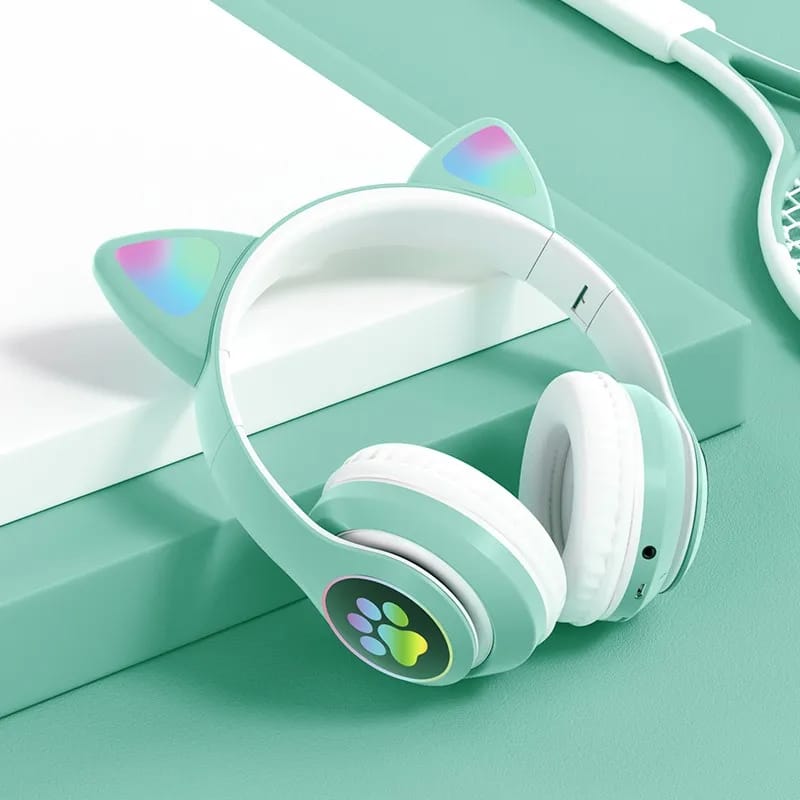 STN 28 Cat Kitty EAR Wireless Headset Colorful Light's